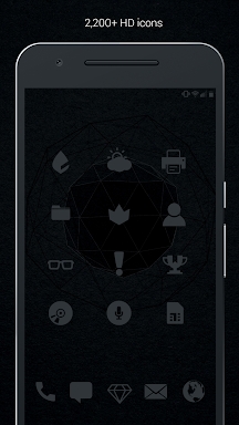 Murdered Out - Black Icon Pack screenshots