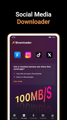 X Video Downloader & Player screenshots