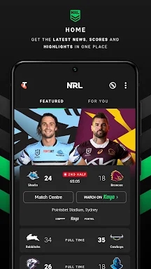NRL Official App screenshots