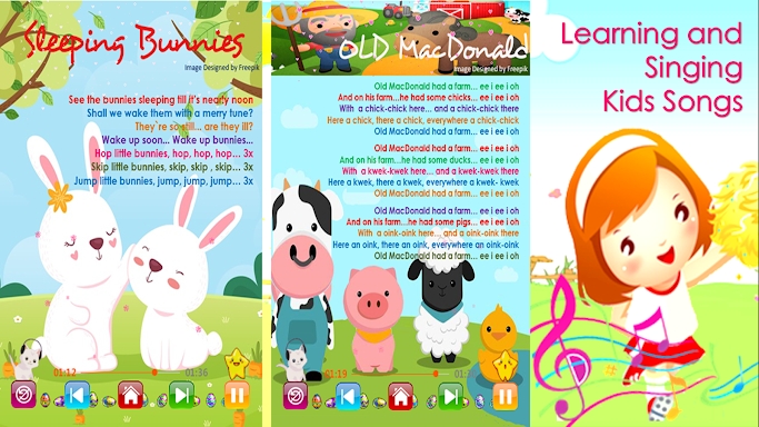 Kids Songs - Nursery Rhymes screenshots