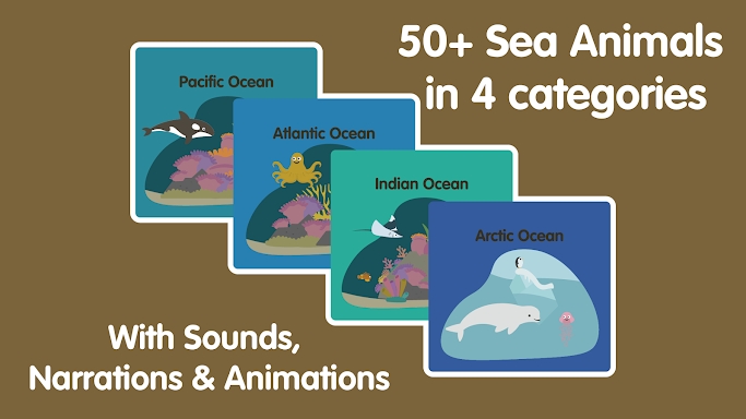 Learn Ocean Animals for kids screenshots