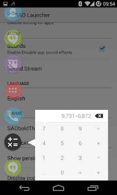 SAO Calculator Extension screenshots