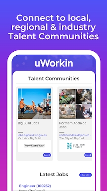 uWorkin Jobs screenshots