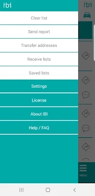IBI smart route planner screenshots