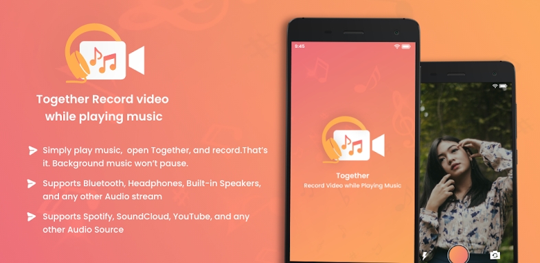 Record Video With Music screenshots