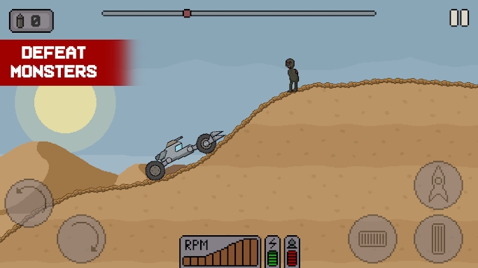 Death Rover: Space Zombie Race screenshots