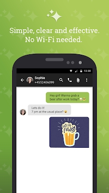 The Text Messenger App screenshots