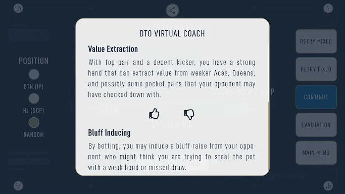DTO MTT - GTO Poker Trainer screenshots