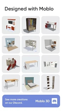 Moblo - 3D furniture modeling screenshots