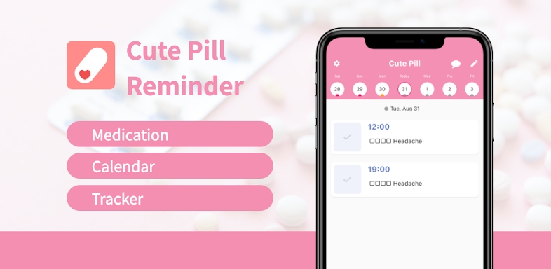 Cute Pill: Medication Reminder screenshots