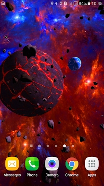 Asteroids 3D live wallpaper screenshots