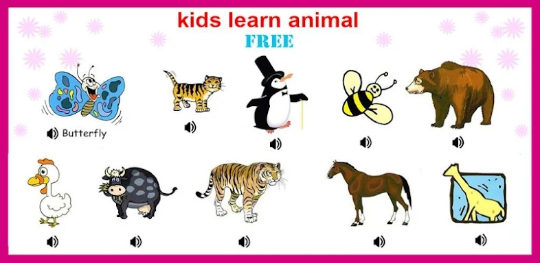 Animal sounds for kids screenshots