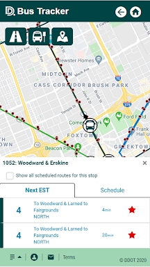 DDOT Bus Tracker screenshots