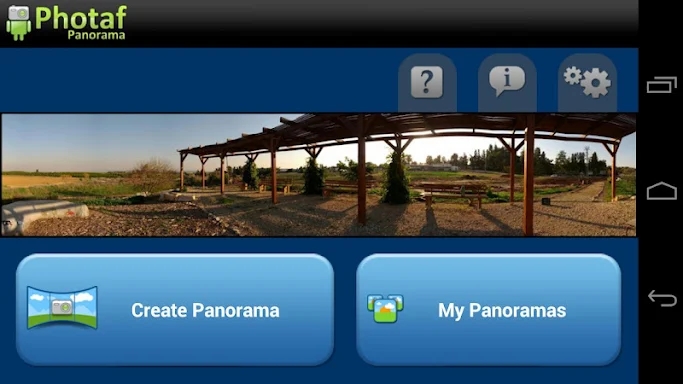 Photaf Panorama screenshots