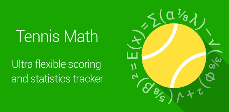 Tennis Math: score & stats screenshots
