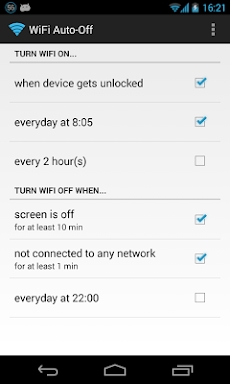 WiFi Automatic screenshots
