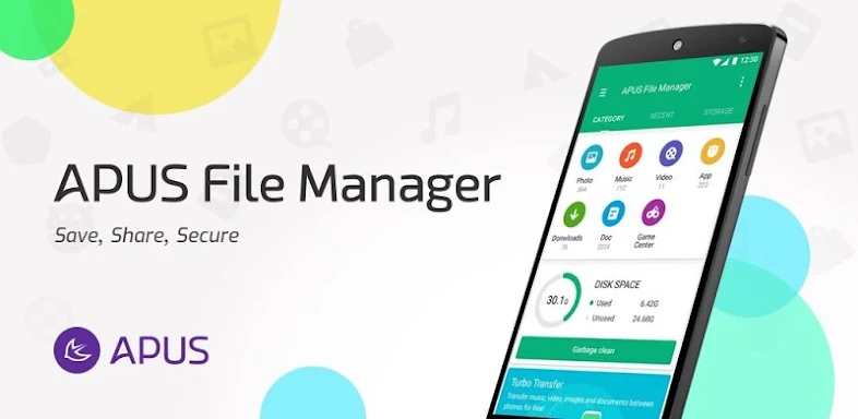 APUS File Manager (Explorer) screenshots