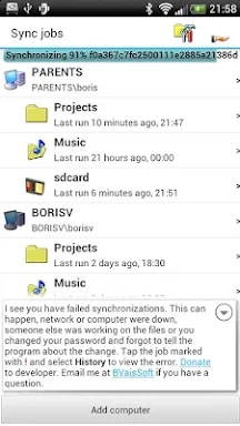 SyncMe Wireless screenshots