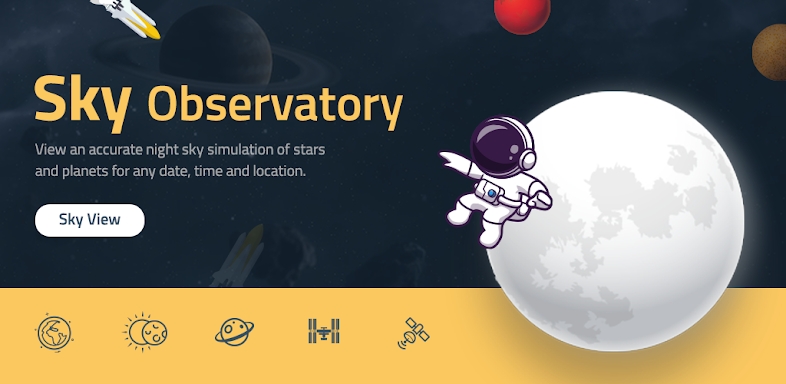 Sky Observation App screenshots