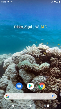 Simple weather & clock widget screenshots