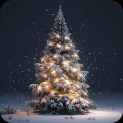 Snowy Christmas Tree 3D