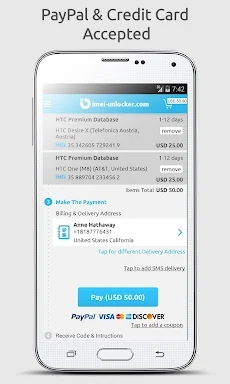 SIM Unlock for Samsung Galaxy screenshots