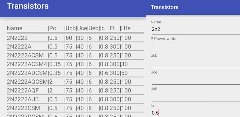 Bipolar Transistors Offline screenshots