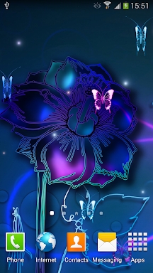 Neon Butterfly Live Wallpaper screenshots