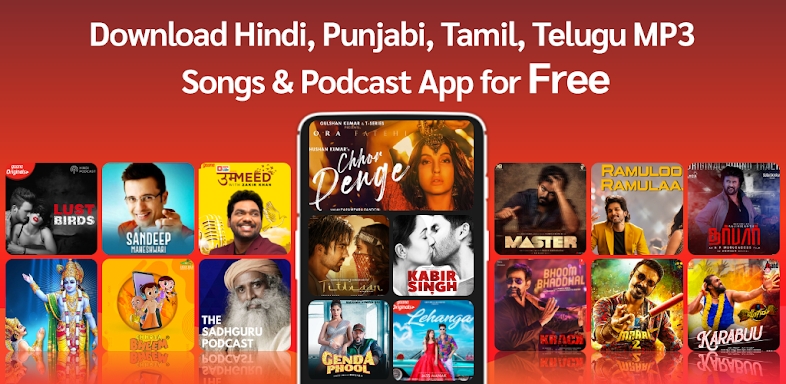 Gaana Hindi Song Music App screenshots