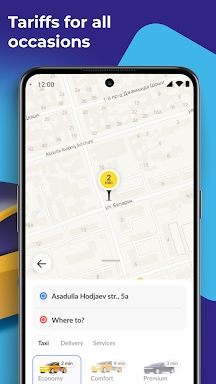 MyTaxi: taxi and delivery screenshots
