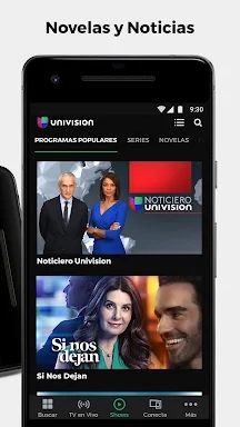 Univision App: Incluido con tu screenshots