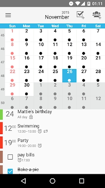 Day by Day Calendar screenshots