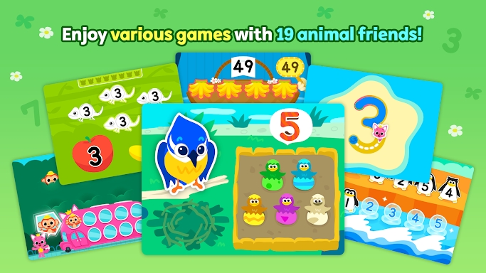 Pinkfong Numbers Zoo: Kid Math screenshots