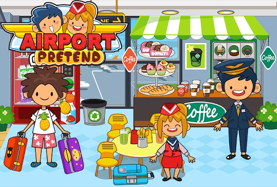 My Pretend Airport Travel Town screenshots