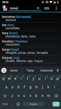 Italian-English offline dict. screenshots