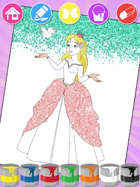 Princess Coloring & Dress Up screenshots