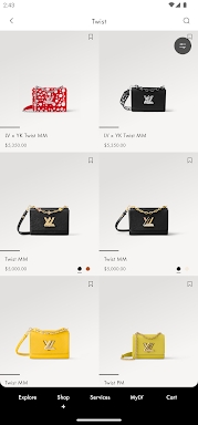 Louis Vuitton screenshots