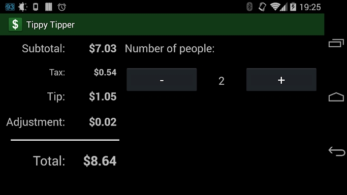 Tippy Tipper (Tip Calculator) screenshots