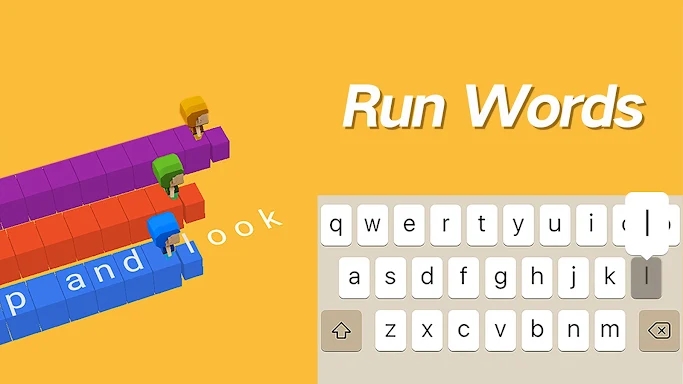 Run Words: Type Race Word Game screenshots