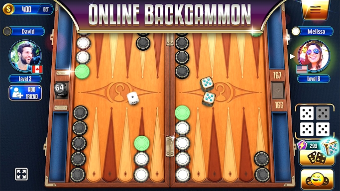 Backgammon Legends Online screenshots