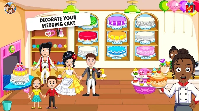 My Town: Wedding Day girl game screenshots