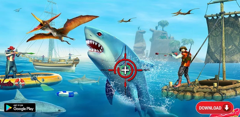 Shark Attack FPS Sniper Game screenshots