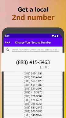 My 2nd Line Text Call Number screenshots