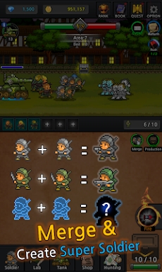 Grow Soldier : Merge screenshots