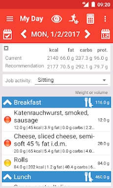Calorie counter Calories! screenshots