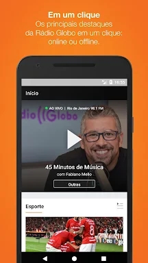 Rádio Globo screenshots