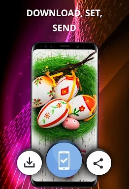 Easter wallpapers on phone screenshots