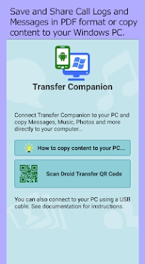 Transfer Companion: SMS Backup screenshots
