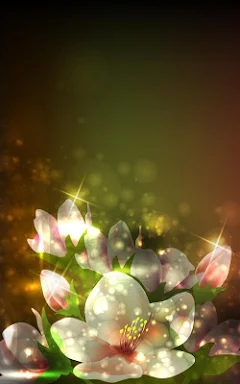 Glowing Flowers Live Wallpaper screenshots