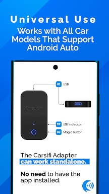 Carsifi Wireless Android Auto screenshots